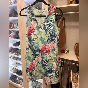 Tommy Bahama Light Blue Frayed Edge Top